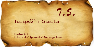 Tulipán Stella névjegykártya